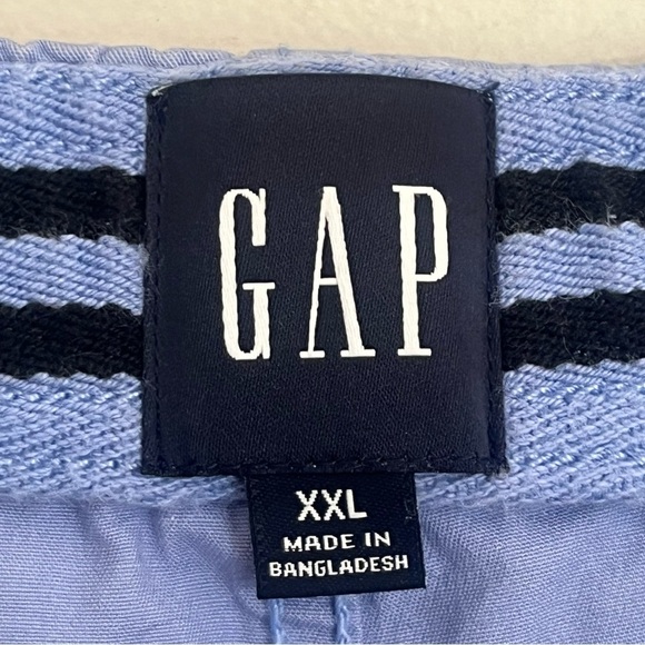 Men’s Gap Purple Blue Pull On Shorts Drawstring Waist Size 2XL 6” Inseam - Picture 7 of 13